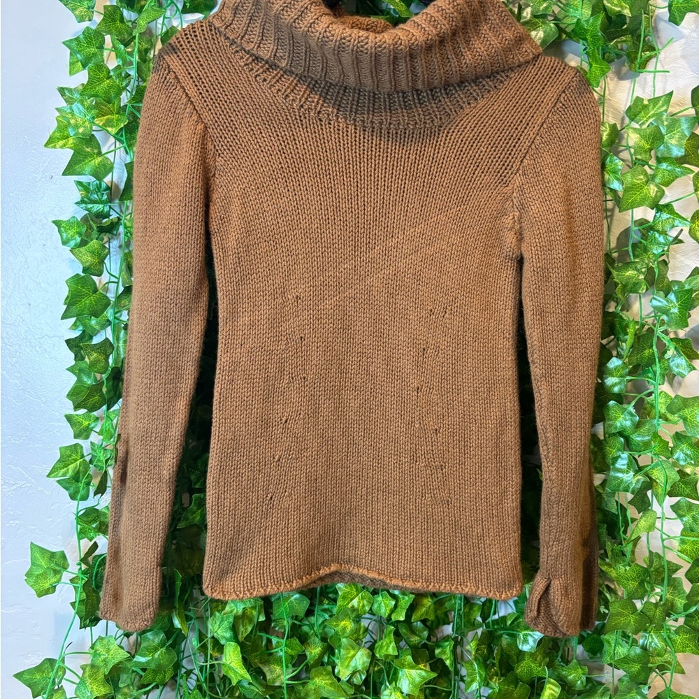Banana Republic Brown Cowl Neck Sweater - Picture 1 of 4